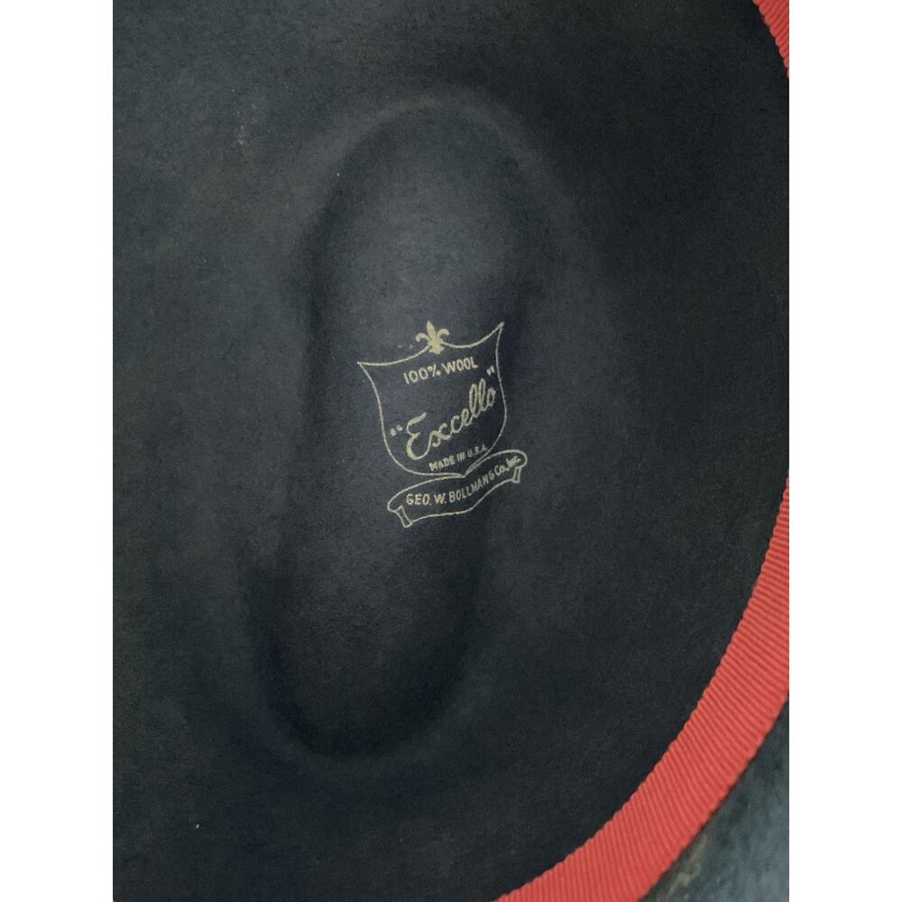 Geo. W. Bollman & Co. - Excello - All Wool Vintage Fedora - Bloomingdale’s- Blue - Picture 9 of 12